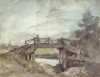 Stour üzerinde bir köprü by John Constable