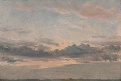 Bir Bulut Çalışması, Gün Batımı by John Constable