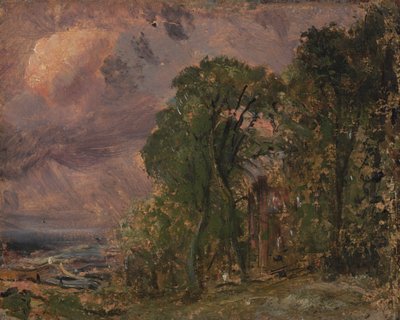 Fırtınalı Havada Hampstead'den Bir Görünüm by John Constable