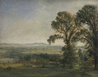 Bardon Tepesi, Coleorton Salonu, ca. 1823. by John Constable