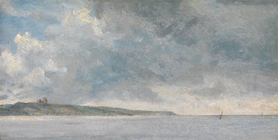 Cliffs ile Sahil Manzarası, ca. 1814. by John Constable