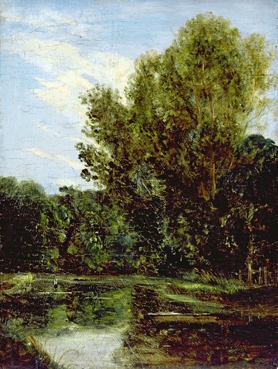 Hampstead Havuzlarının Köşesi (gemide petrol) by John Constable