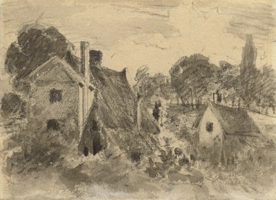 Kulübeler by John Constable