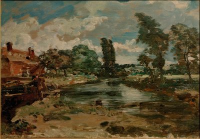 Kilitten görüldüğü gibi Flatford Mill by John Constable