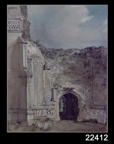 Doğu Bergholt Kilisesi: Harap Kulenin Kuzey Kemeri by John Constable