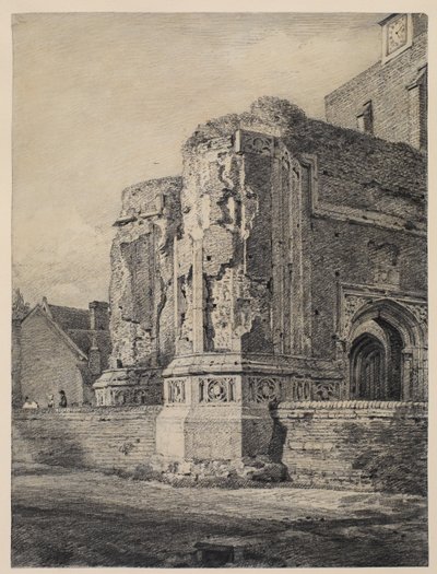 Doğu Bergholt Kilisesi, güneybatıdan, c.1815-17 by John Constable
