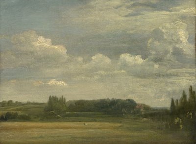 Doğu Bergholt Common, Papazlığa Doğru Bakış, 18 Ağustos 1813 by John Constable