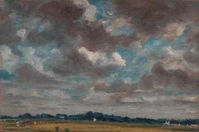 Gri Bulutlu Geniş Manzara, yaklaşık. 1821. by John Constable