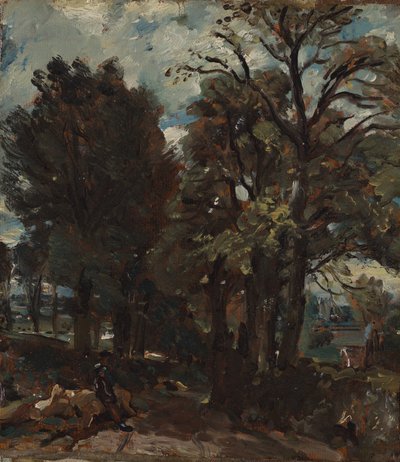 Fen Lane, Doğu Bergholt by John Constable