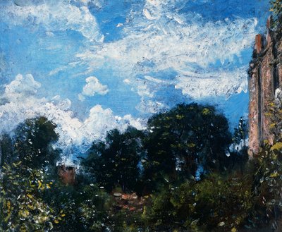 Gökyüzü ve ağaçların incelenmesi (tuval üzerine yağlı boya) by John Constable