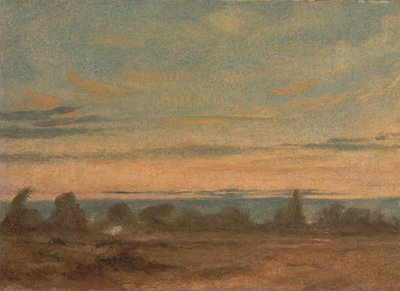 Yaz - Akşam Manzarası, yakl. 1825. by John Constable