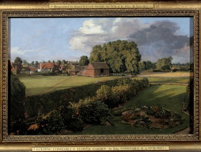Golding Constable Bahçesi İngiliz Çiftliği Manzarası. John Constable (1776-1837) 1815 Sun tarafından yapılan boyama. 0,33x0,5 m. Ipswich. Belediye Meclisi Müzesi by John Constable