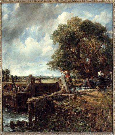 Kilit. John Constable (1776-1837) tarafından yapılan boyama by John Constable