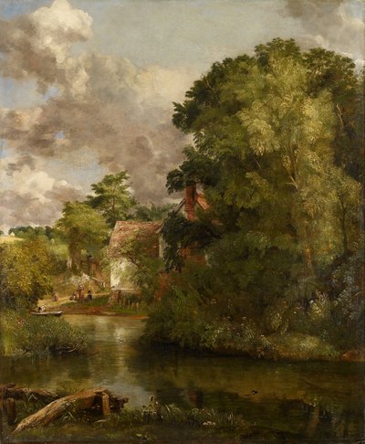 Stour'dan Willy Lott'un Evi (The Valley Farm), c.1816-1818 (tuval üzerine yağlı boya) by John Constable