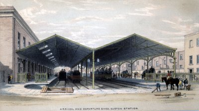 Geliş ve Gidiş Kulübesi, Londra, 1839 by John Cooke Bourne