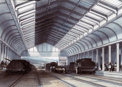 Banyo İstasyonu, Somerset, 1846 by John Cooke Bourne