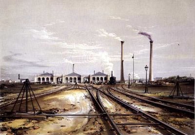 Vites Rayları, Lokomotif Makine Dairesi ve Sabit Makine Evi Bacaları için Eksantrik by John Cooke Bourne