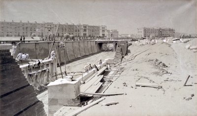 Hampstead Road Bridge, Camden tarafından, 11 Ağustos 1836 (kalem ve mürekkep ve kağıt üzerinde yıkama) by John Cooke Bourne