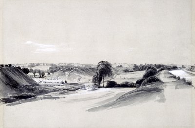 Yapım ve dolgu, Bugbrooke, 10 Temmuz 1837 (kalem ve mürekkep ve kağıt üzerinde yıkama) by John Cooke Bourne