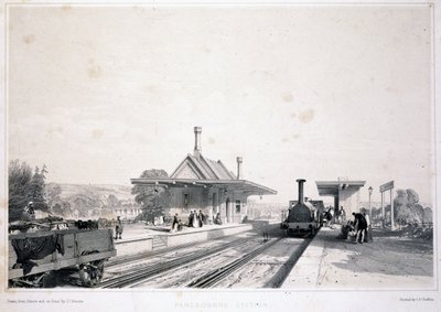 Pangbourne İstasyonu, 1846 by John Cooke Bourne