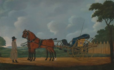 Bir Çift Yuvası Bir Arabaya Koşumlanmış Bir Beyefendi by John Cordrey