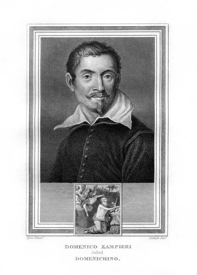 Domenichino, İtalyan Barok dönemi ressamı, 1825. by John Corner