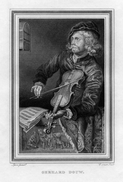 Gerrit Dou 1613-1675, Hollandalı ressam, 1816. by John Corner