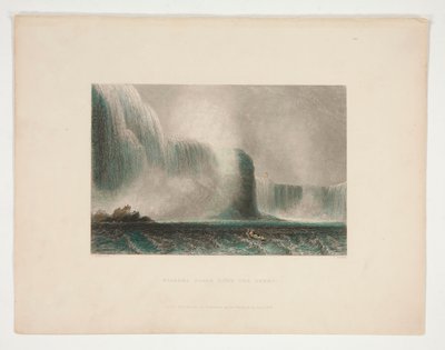Feribottan Niagara Şelalesi, Nathaniel Parker Willis için illüstrasyon by John Cousen