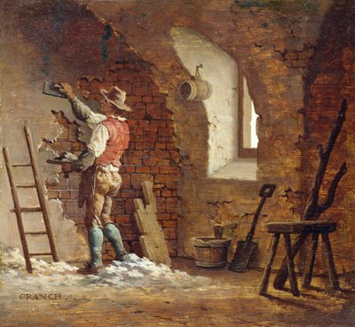 Sıvacı, c.1807 (panel üzeri yağlı) by John Cranch