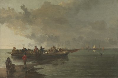 Yaralı Askerli Bir Mavna (tuval üzerine yağlı boya) by John Crome
