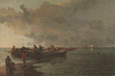 Yaralı Bir Askerle Bir Mavna by John Crome