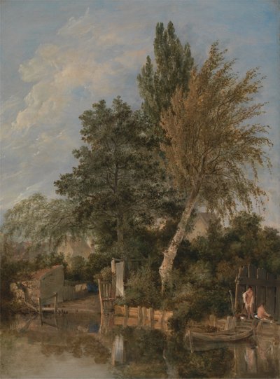 Wensum Nehri'nde Yıkanan Çocuklar, Norwich by John Crome