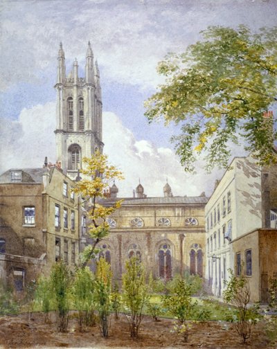 St Michael Kilisesi, Cornhill, Londra Şehri, 1882. by John Crowther