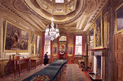 Berber Cerrahlar Salonunun İçi, Londra, 1890 by John Crowther