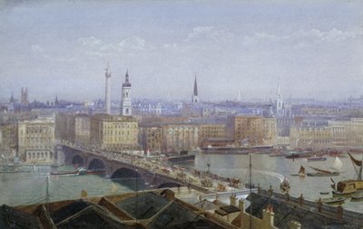 Londra Köprüsü ve Londra Şehri, 1892 by John Crowther