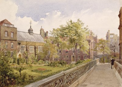 Bahçeden Staple Inn Salonu, 1882 by John Crowther