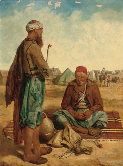 Sigara İçenler, 1856 by John Dalbiac Luard