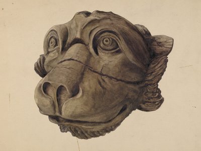 Kedi Kafası Gargoyle by John Davis