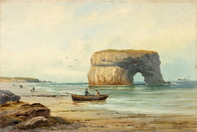 Marsden Kayası, c.1885-1910 (gemideki petrol) by John Davison Liddell