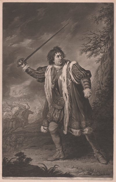 Richard III olarak David Garrick by John Dixon