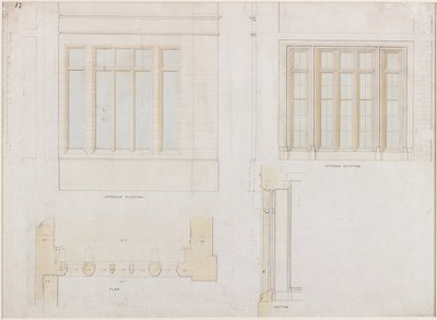 Holme Eden (kağıt üzerinde kalem ve mürekkep ve yıkama (mavi ve kahverengi) (kağıt üzerinde)) by John Dobson