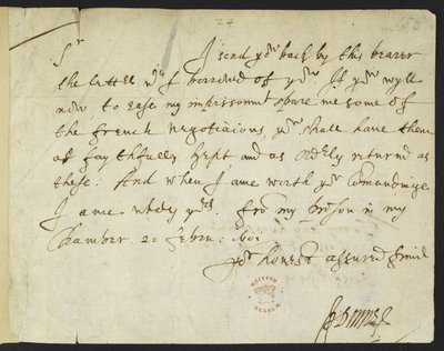 Cotton Julius C. III, f.153 John Donne