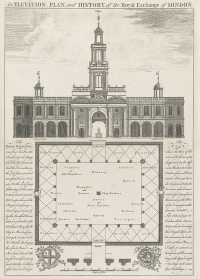 Londra Kraliyet Borsasının Yükselişi, Planı ve Tarihi by John Donowell