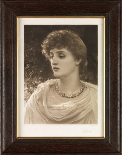 Sylvia (mezzotint) by John Douglas Miller