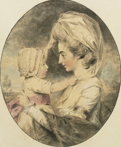 Bayan Hartop ve Çocuğunun Portresi, 1780 by John Dowman