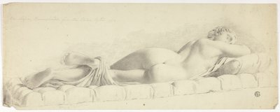 Uyuyan Hermafrodit Antik Heykeli by John Downman