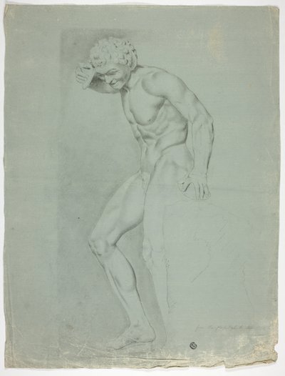 Ziller ile Ayakta Faun Antik Heykeli by John Downman