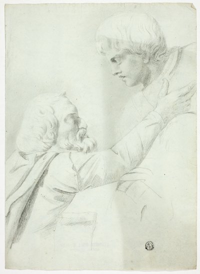Sakallı Adam ve Çocuk (Bas-Relief