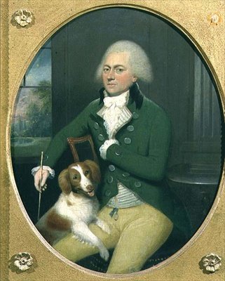 Köpeğiyle Bir Beyefendinin Portresi by John Downman