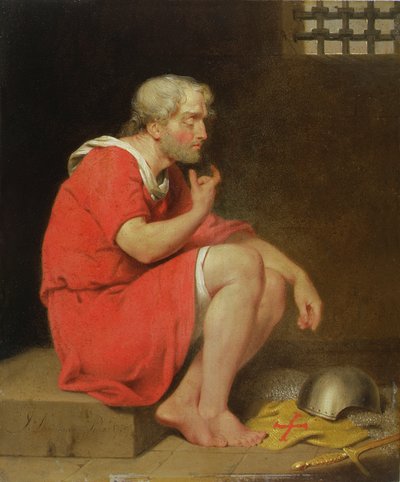 Robert (c.1054-1134) Normandiya Dükü Hapishanede by John Downman